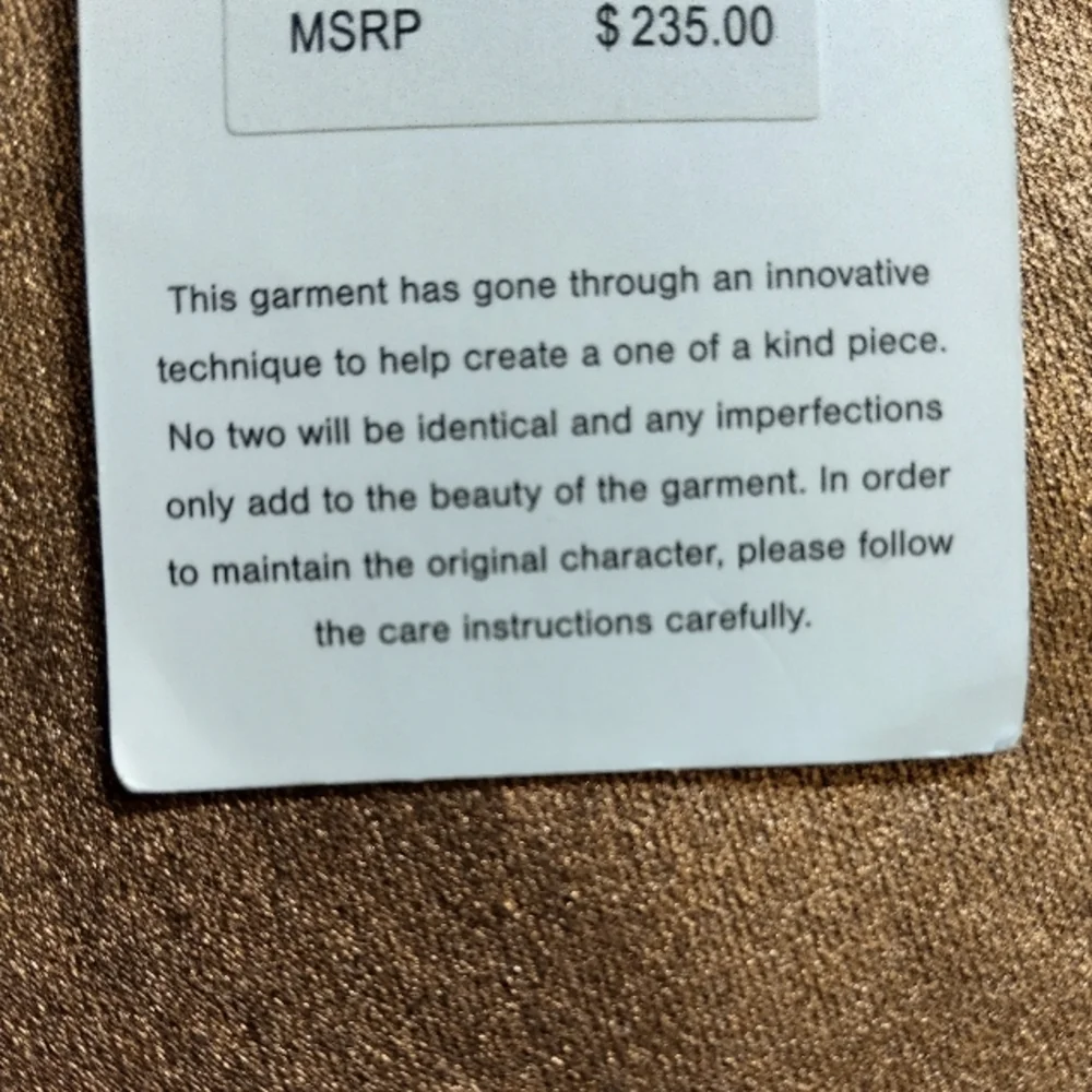 7 For All Mankind Metallic Gold High Waist Skinny Jeans - Picture 6 of 9